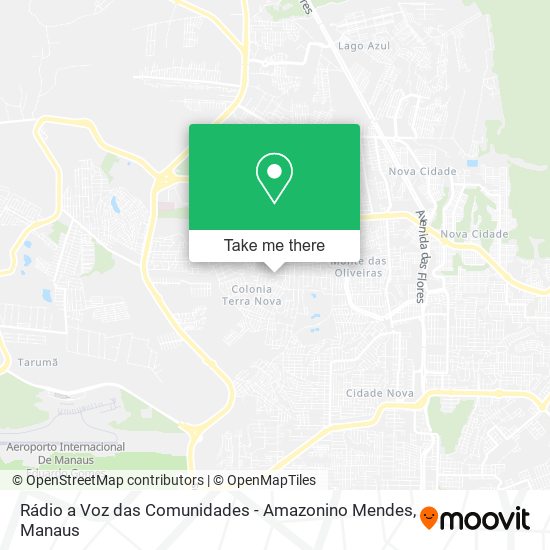 Rádio a Voz das Comunidades - Amazonino Mendes map