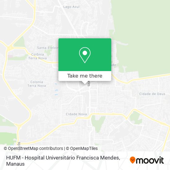 HUFM - Hospital Universitário Francisca Mendes map