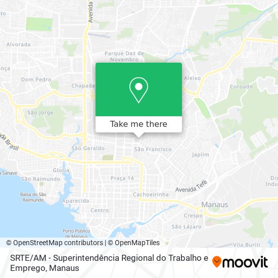 SRTE / AM - Superintendência Regional do Trabalho e Emprego map