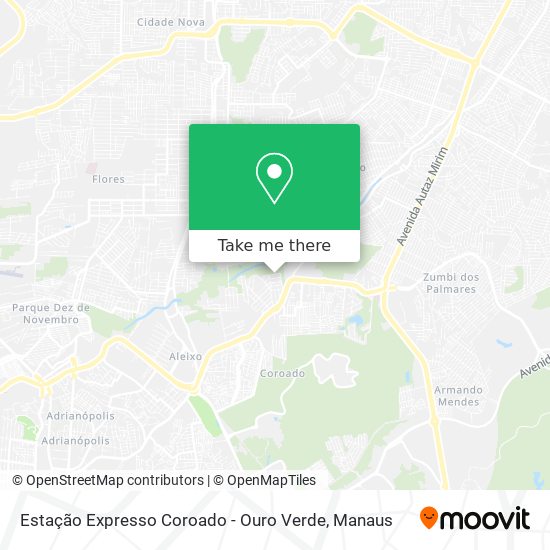Estação Expresso Coroado - Ouro Verde map