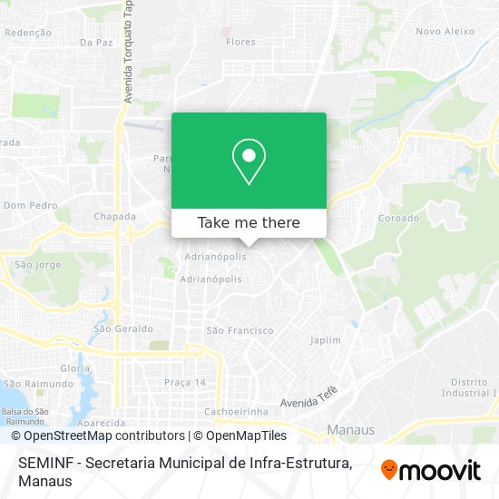 SEMINF - Secretaria Municipal de Infra-Estrutura map
