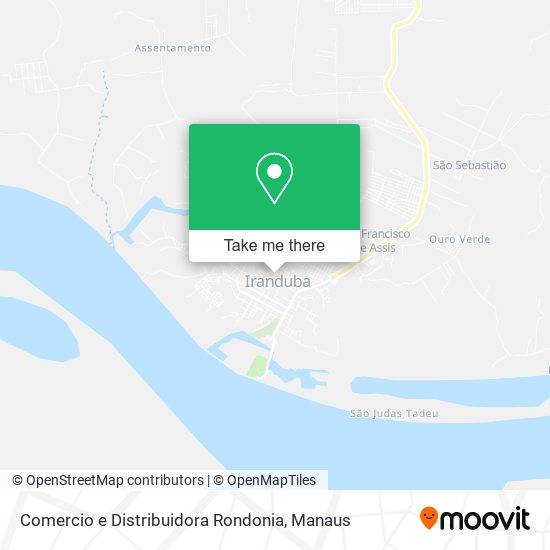 Comercio e Distribuidora Rondonia map