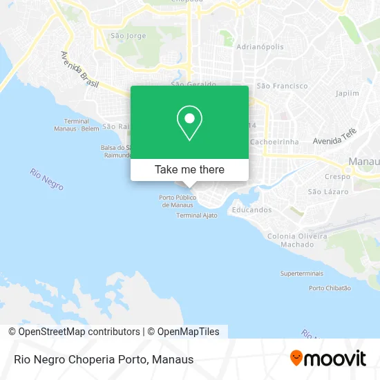 Rio Negro Choperia Porto map