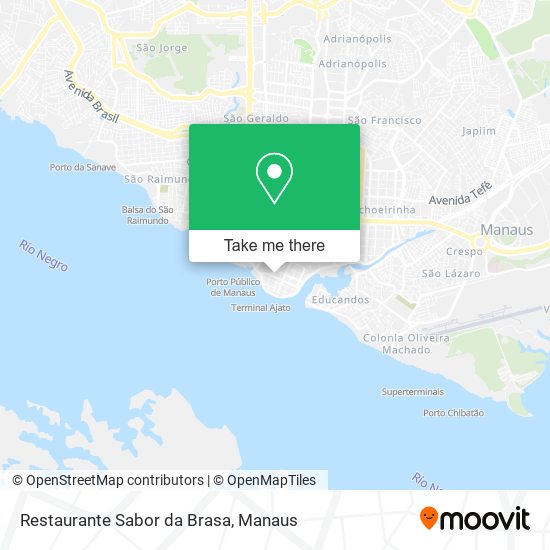 Mapa Restaurante Sabor da Brasa