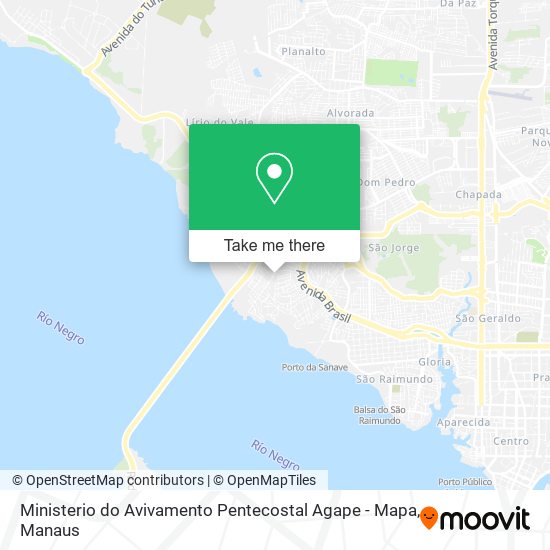 Ministerio do Avivamento Pentecostal Agape - Mapa map