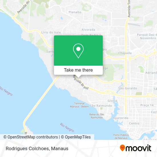 Rodrigues Colchoes map