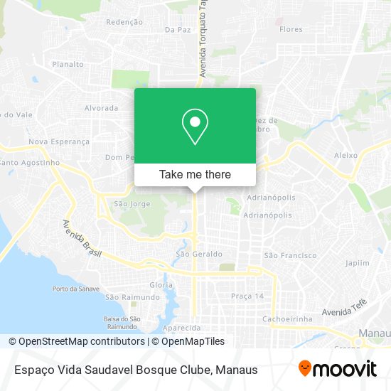 Espaço Vida Saudavel Bosque Clube map