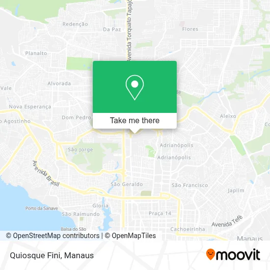 Quiosque Fini map