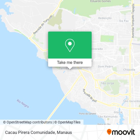 Cacau Pirera Comunidade map