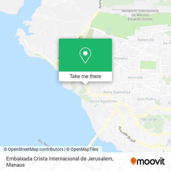 Embaixada Crista Internacional de Jerusalem map