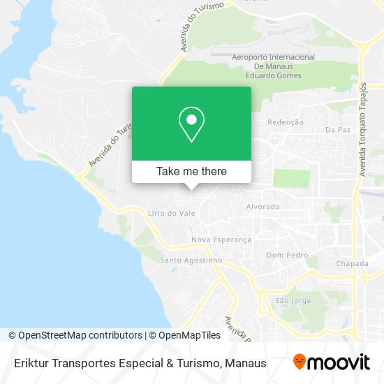 Mapa Eriktur Transportes Especial & Turismo