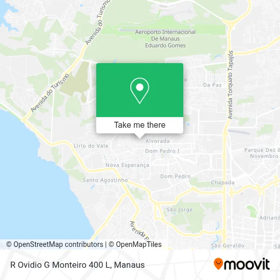 R Ovidio G Monteiro 400 L map