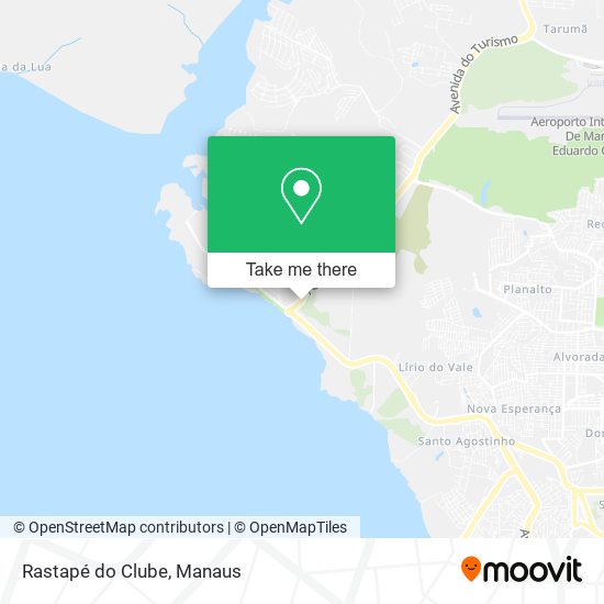 Rastapé do Clube map