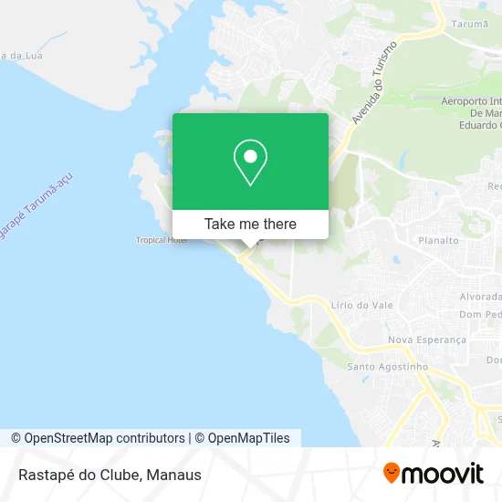 Rastapé do Clube map