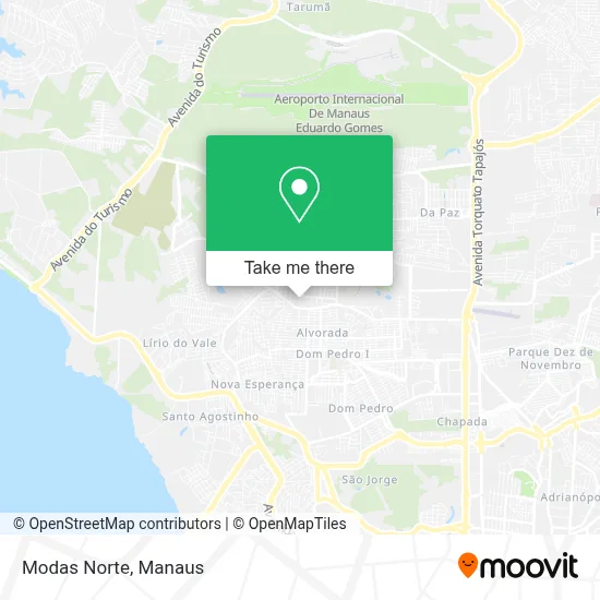 Modas Norte map