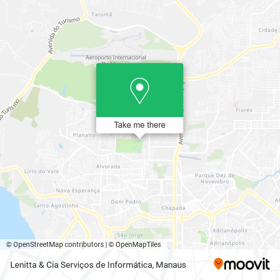 Mapa Lenitta & Cia Serviços de Informática