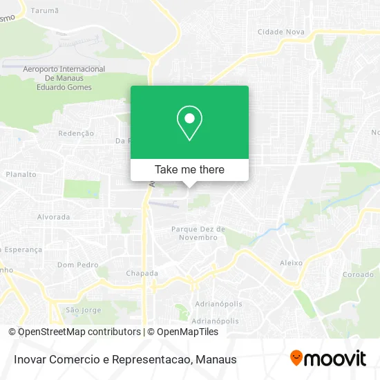 Inovar Comercio e Representacao map