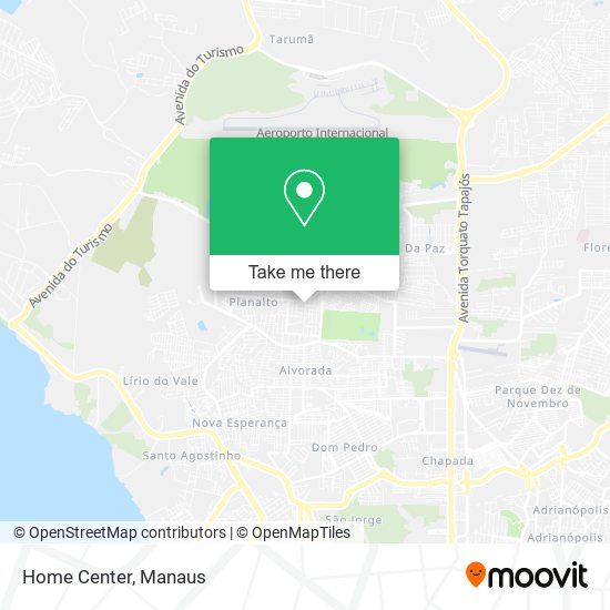 Home Center map