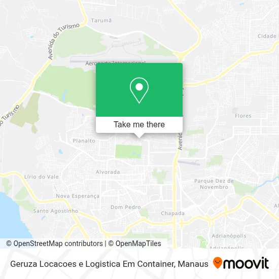Geruza Locacoes e Logistica Em Container map