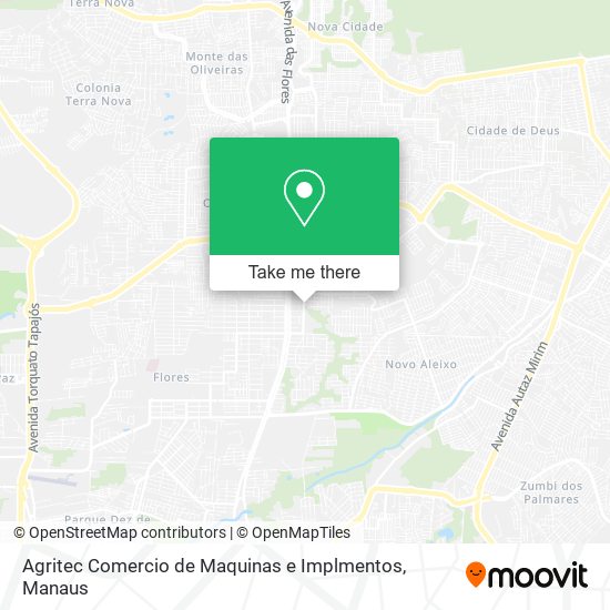 Agritec Comercio de Maquinas e Implmentos map