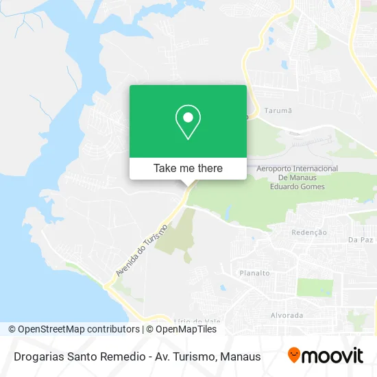 Drogarias Santo Remedio - Av. Turismo map