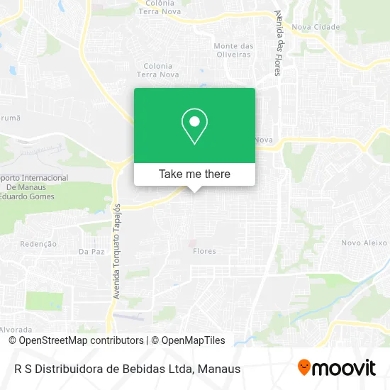 R S Distribuidora de Bebidas Ltda map