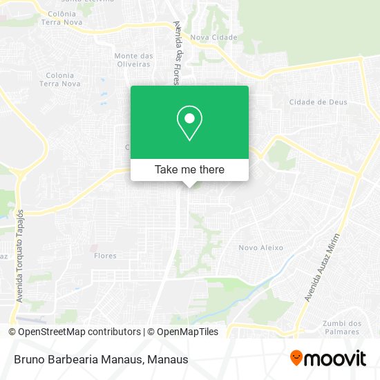 Mapa Bruno Barbearia Manaus