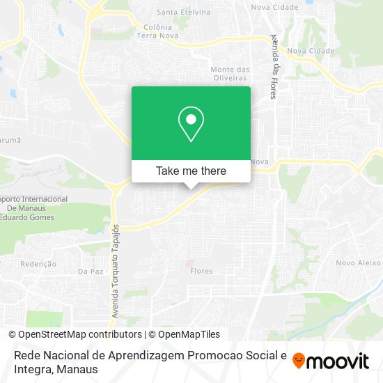 Rede Nacional de Aprendizagem Promocao Social e Integra map