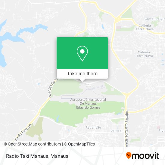 Mapa Radio Taxi Manaus