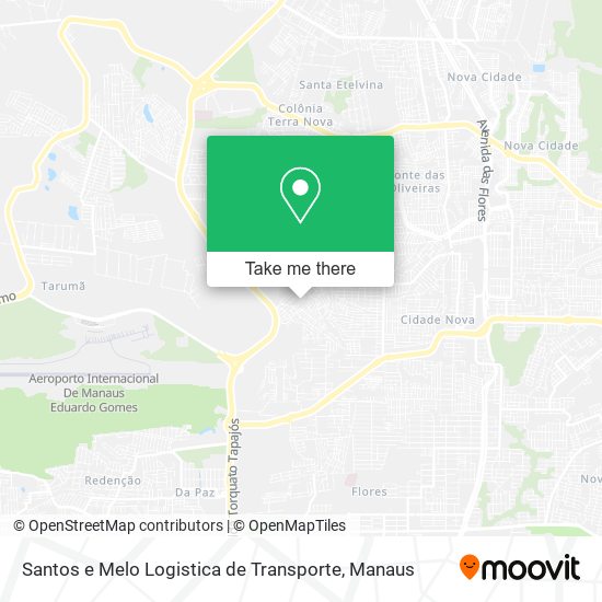 Santos e Melo Logistica de Transporte map