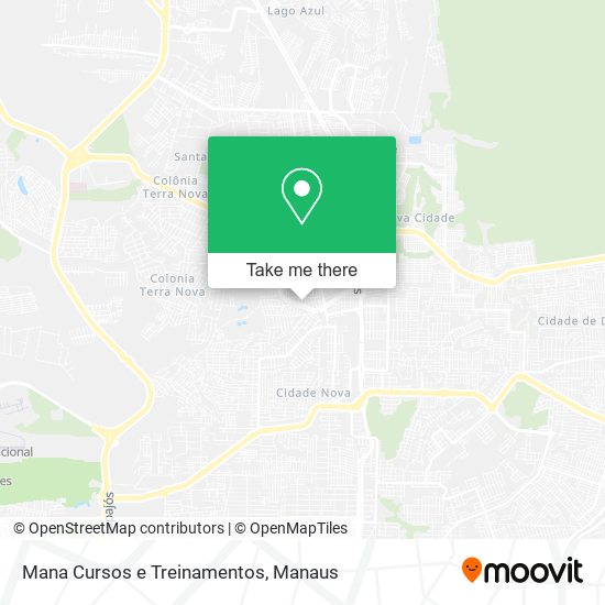 Mana Cursos e Treinamentos map