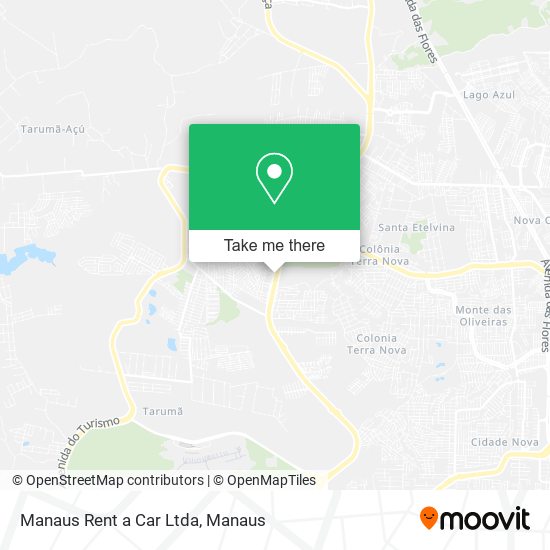 Mapa Manaus Rent a Car Ltda