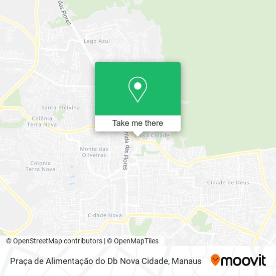 Praça de Alimentação do Db Nova Cidade map