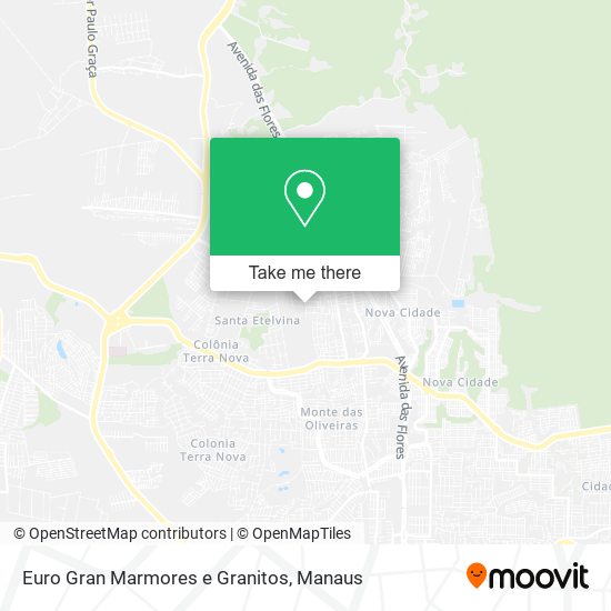 Euro Gran Marmores e Granitos map