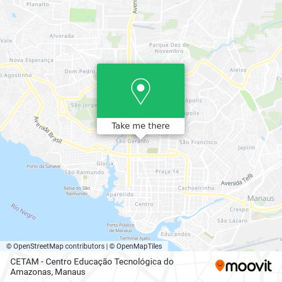 CETAM - Centro Educação Tecnológica do Amazonas map