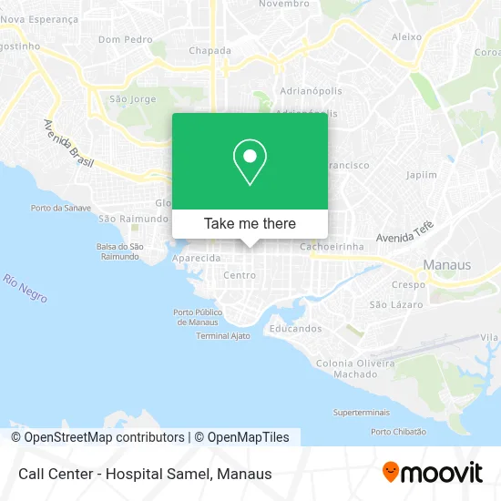 Call Center - Hospital Samel map