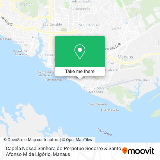 Mapa Capela Nossa Senhora do Perpétuo Socorro & Santo Afonso M de Ligório