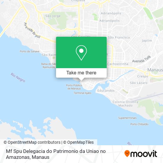 Mf Spu Delegacia do Patrimonio da Uniao no Amazonas map