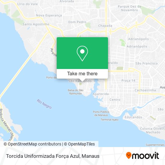 Torcida Uniformizada Força Azul map