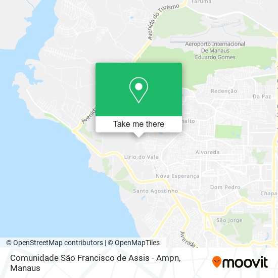 Comunidade São Francisco de Assis - Ampn map