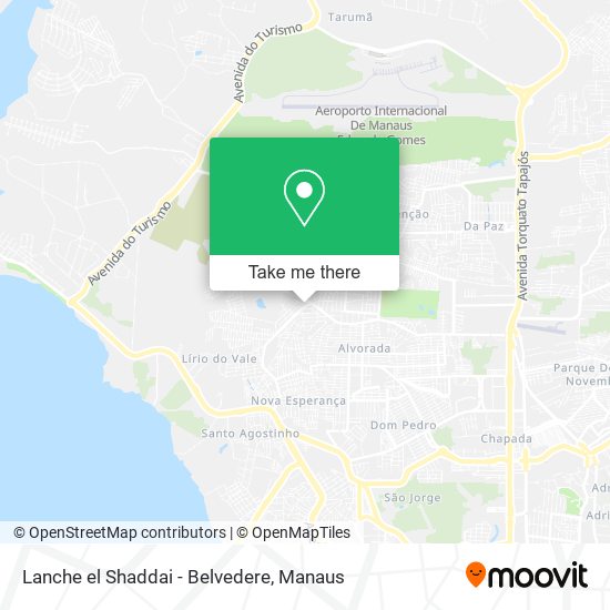 Lanche el Shaddai - Belvedere map