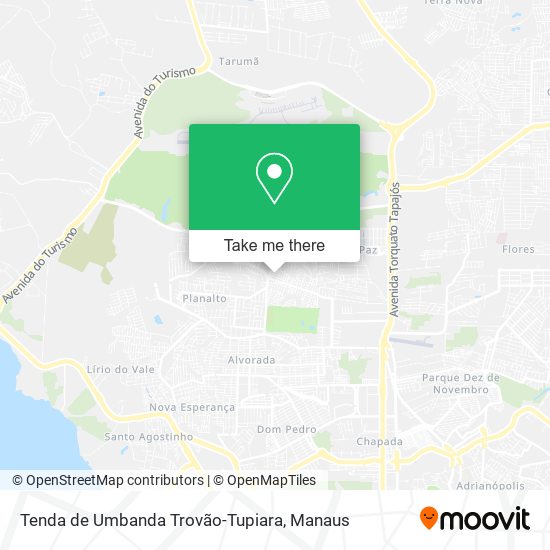 Mapa Tenda de Umbanda Trovão-Tupiara