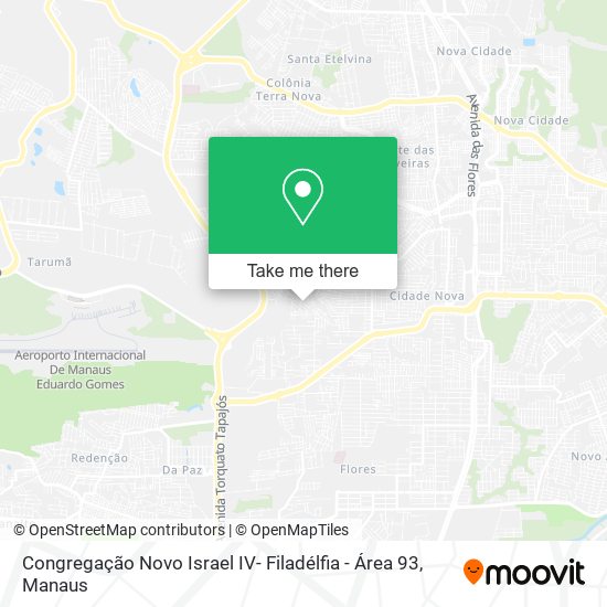 Mapa Congregação Novo Israel IV- Filadélfia - Área 93