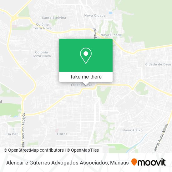 Mapa Alencar e Guterres Advogados Associados
