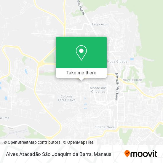 Alves Atacadão São Joaquim da Barra map