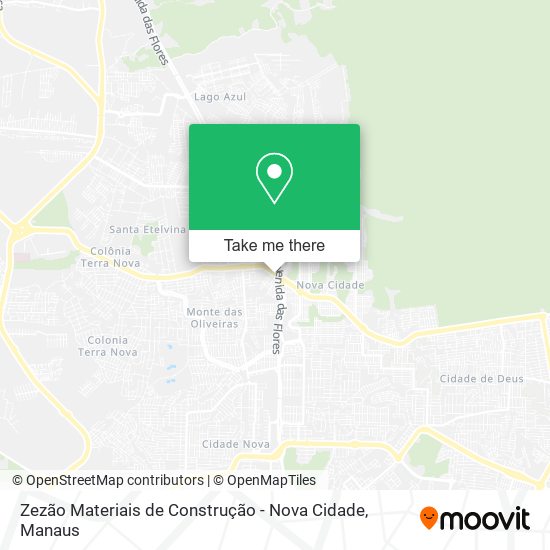 Zezão Materiais de Construção - Nova Cidade map