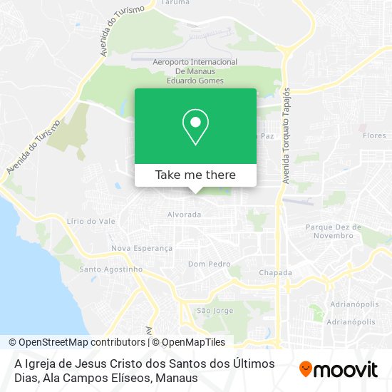 Mapa A Igreja de Jesus Cristo dos Santos dos Últimos Dias, Ala Campos Elíseos