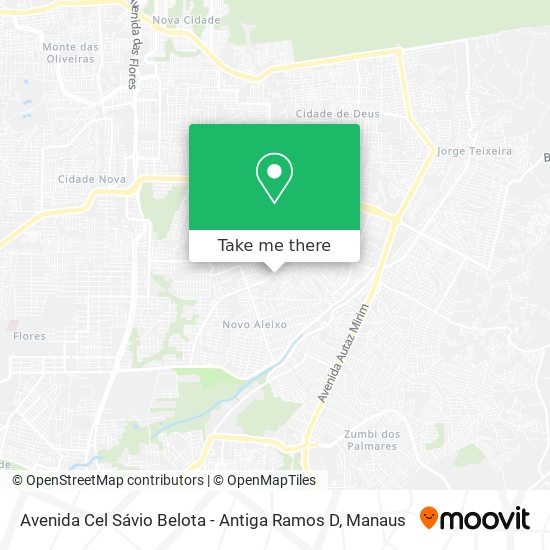 Avenida Cel Sávio Belota - Antiga Ramos D map