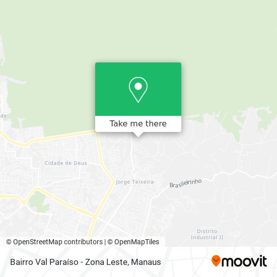 Bairro Val Paraíso - Zona Leste map