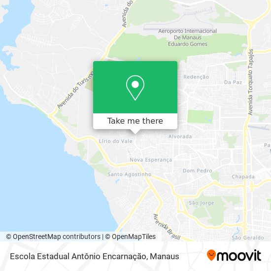 Mapa Escola Estadual Antônio Encarnação